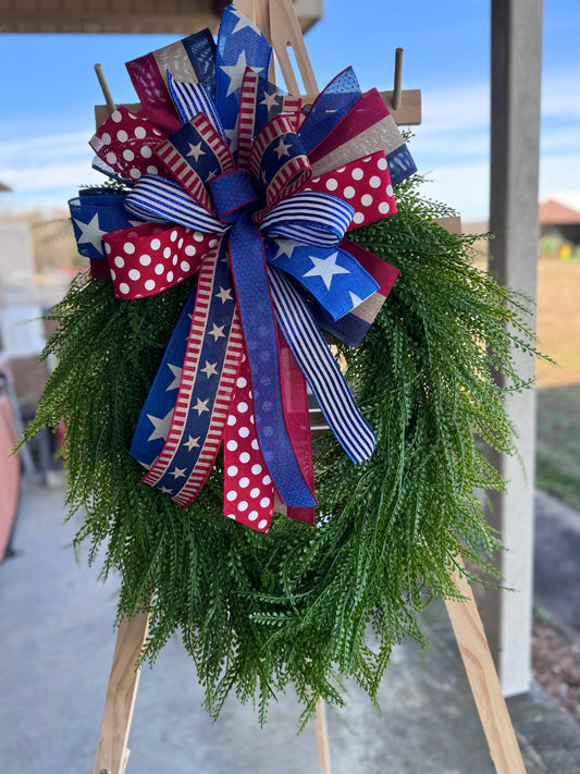 🇺🇸 Patriotic Americana Bow