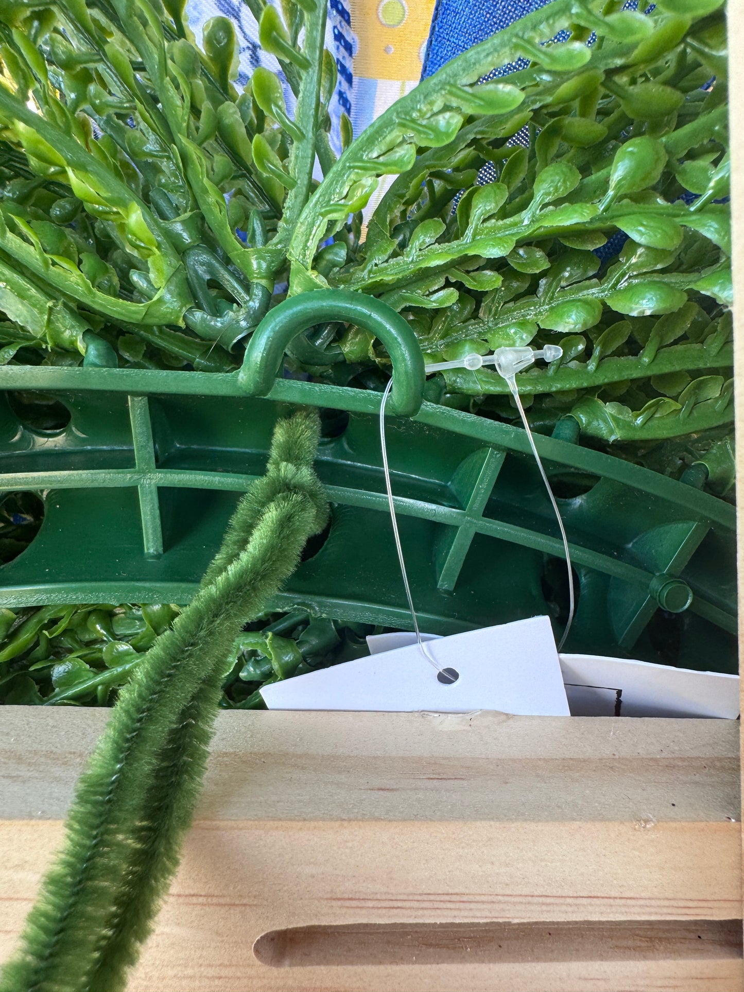 🌿 Oval Button Beaded Greenery Wreath Base 26 inches