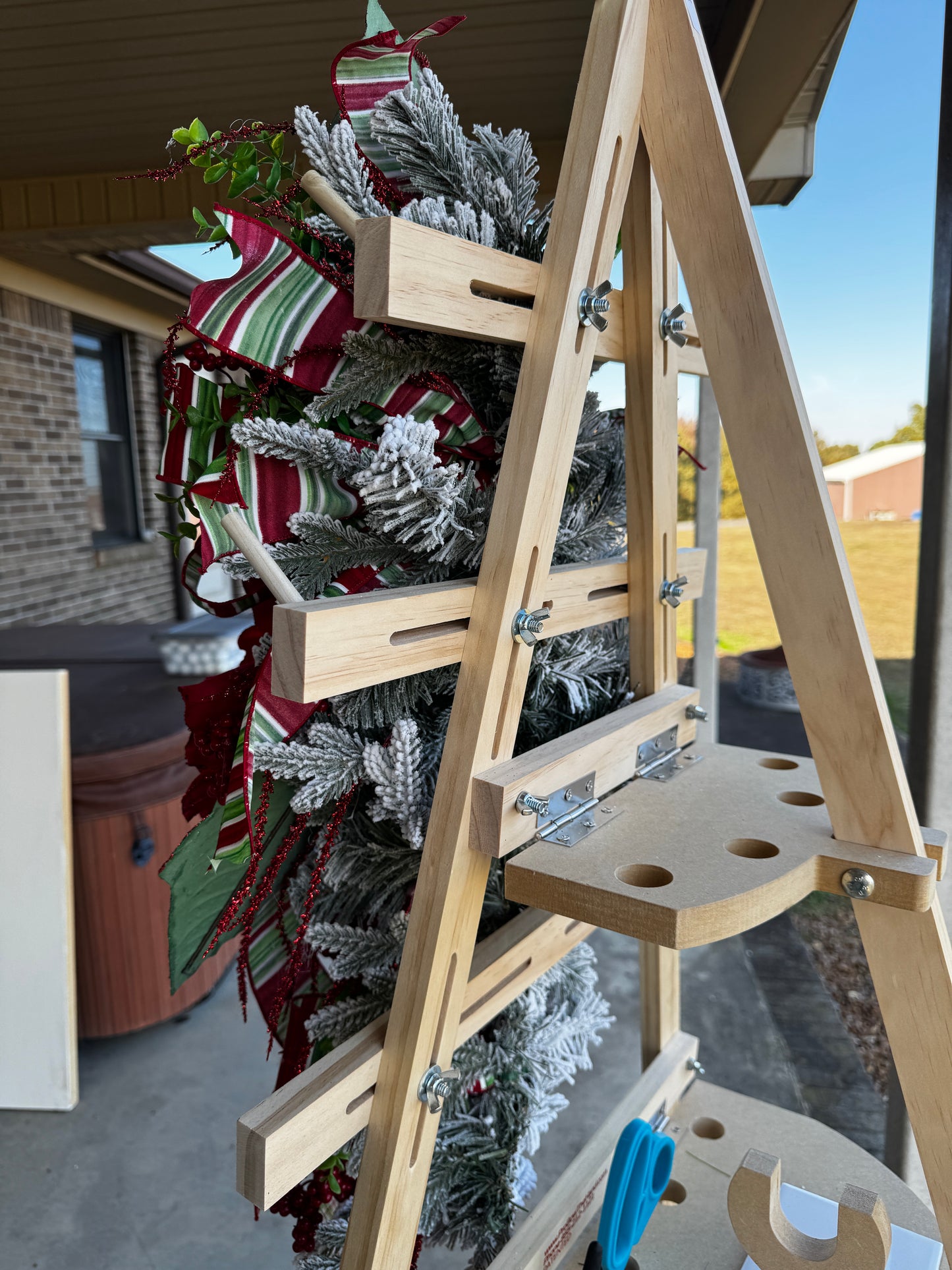 ❤️ Flocked Red Magnolia Christmas Swag – Very High Quality, Heavy &amp; Low-Shedding