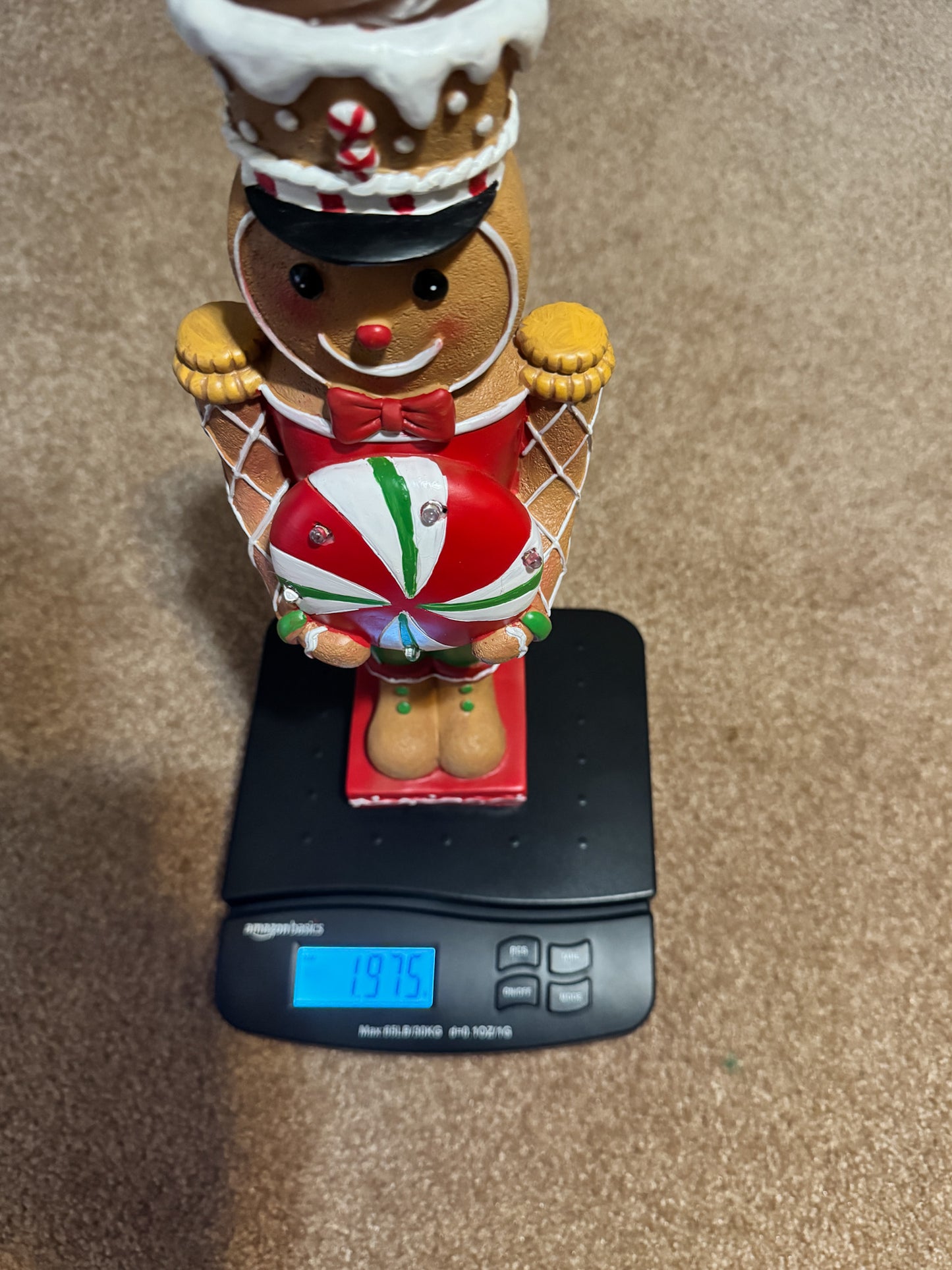 Gingerbread Peppermint Christmas Centerpiece