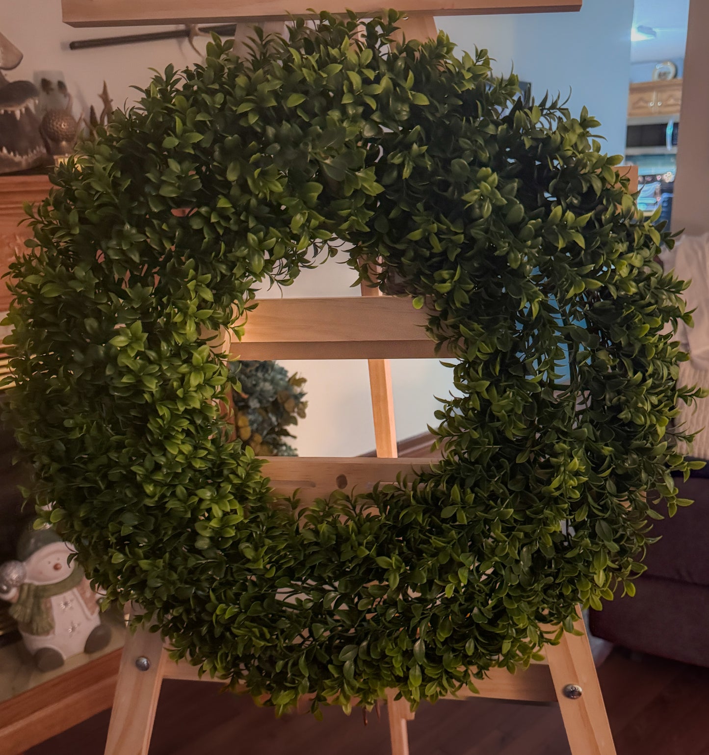 🌿 Round Boxwood Greenery Wreath Base- bows not included 

UV-Resistant • High Quality • Interchangeable Bow Design