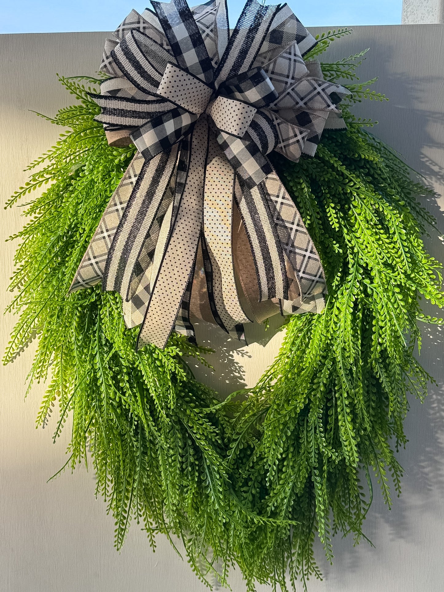 Neutral Farmhouse Interchangeable Designer Bow | Wreath Accent Bow Only