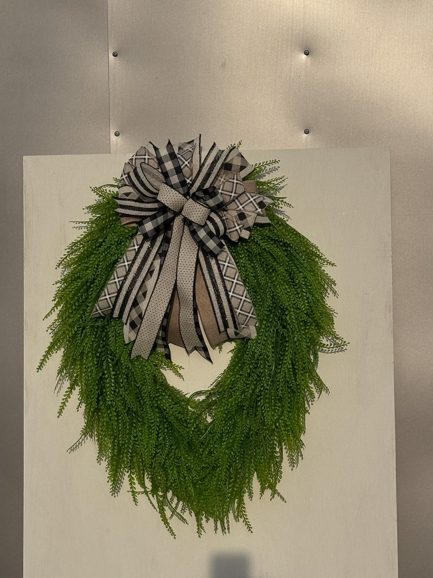 Neutral Farmhouse Interchangeable Designer Bow | Wreath Accent Bow Only