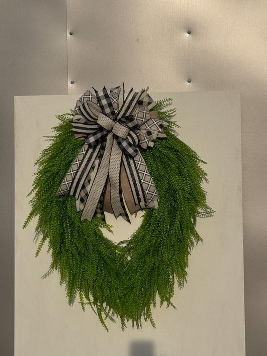 Neutral Farmhouse Interchangeable Designer Bow | Wreath Accent Bow Only