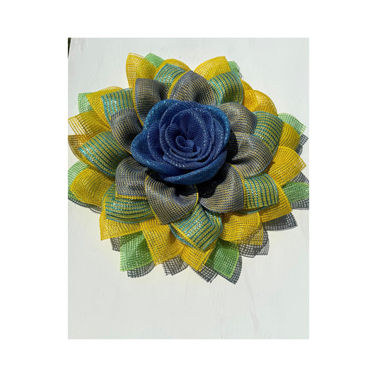 Blue Ombre' Flower Wreath
